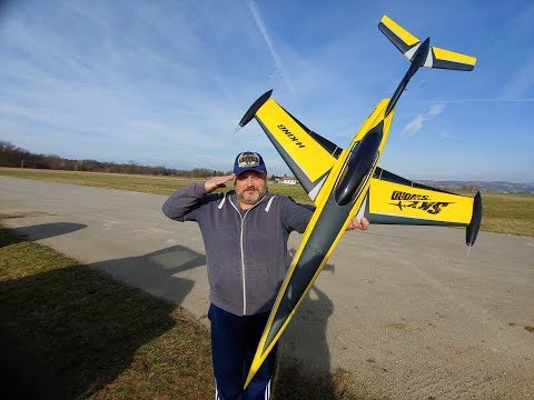 H-King SkySword 70mm 6S EDF Jet 990mm (40") Yellow (PNF) Maiden flight