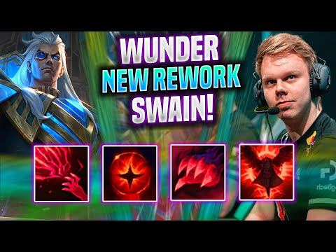 WUNDER IS SO CLEAN WITH SWAIN NEW REWORK! - FNC Wunder Plays Swain Top vs Gnar! | Season 2022