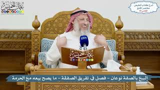 65 - البيع بالصفة نوعان - فصل في تفريق الصفقة - ما يصح بيعه مع الحرمة - عثمان الخميس image