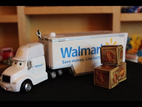 Mattel Disney Cars Wally the Walmart Hauler Die-cast Video