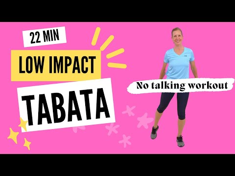 22 minute Low Impact All-Standing TABATA Workout with 4 Rounds