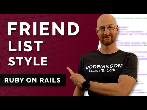 Modifying Our Friend List Style - Ruby On Rails Friend List App #10