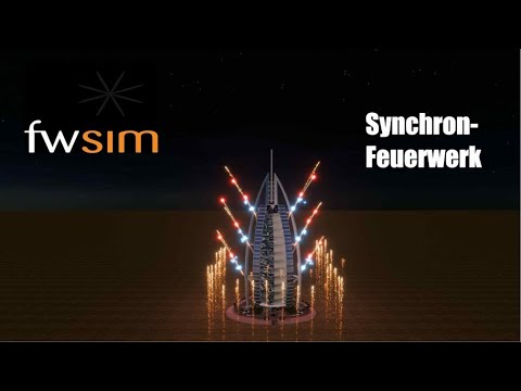 FWSIM-Synchronfeuerwerk zu "The Holy Santa Barbara, AERO - Die Maus (Hard Edit)"