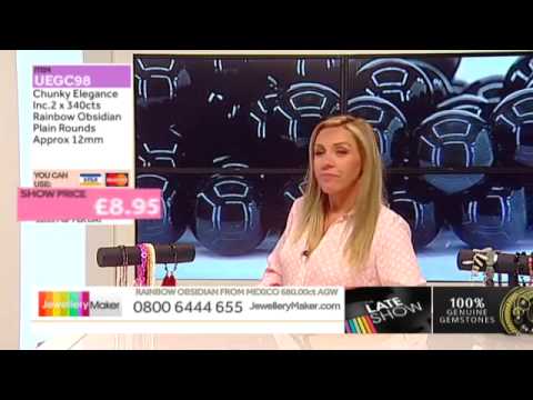 Amber & Sunstone for jewellery making: JewelleryMaker late show LIVE 09/09/2014