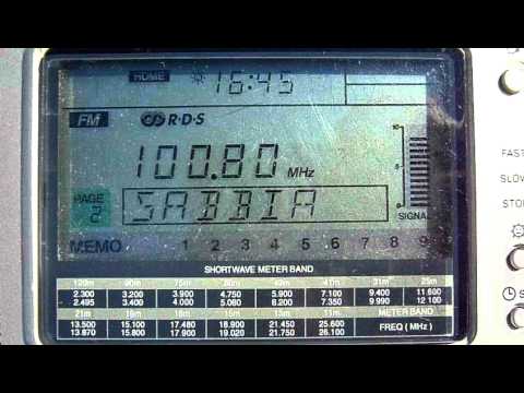 [HRV 17] FM-DX (Tropo) 28.07.2010: Radio Sabbia - 100,8 MHz -  248 km