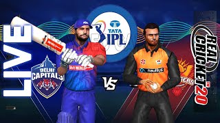 𝗱𝗰 𝘃𝘀 𝘀𝗿𝗵 - Delhi Capitals vs Sunrisers Hyderabad Live IPL Prediction Real Cricket 20 | match 50