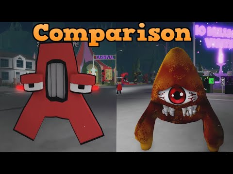 A V.S A Morph Comparison (Alphabet Lore Roleplay)