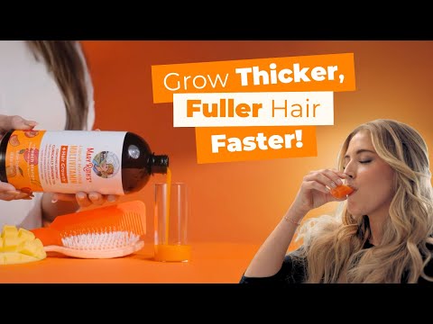 MaryRuth's Liquid Multivitamin + Hair Growth | Biotin 10000mcg | Lustriva Hair Growth Supplement | Clinically Tested in Women for Thicker Hair & Facial Wrinkle | Skin Care | Ages 18+ | 15.22 Fl Oz