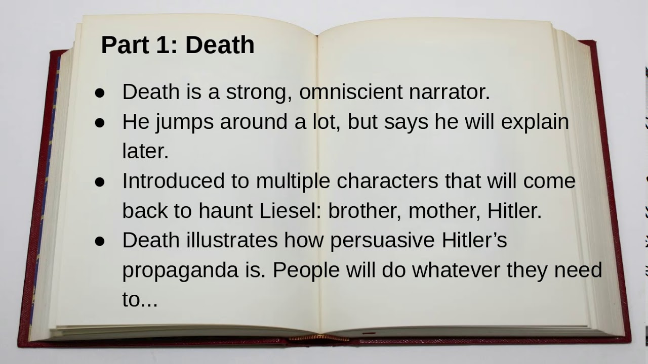 Watch video Parts 1-4 The Book Thief notes Now Parts 1-4 The Book Thief notes