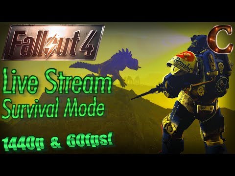 Fallout 4 Live Stream Survival Mode in 1440p 60fps, Part 35: Reaching Virgil's Cave