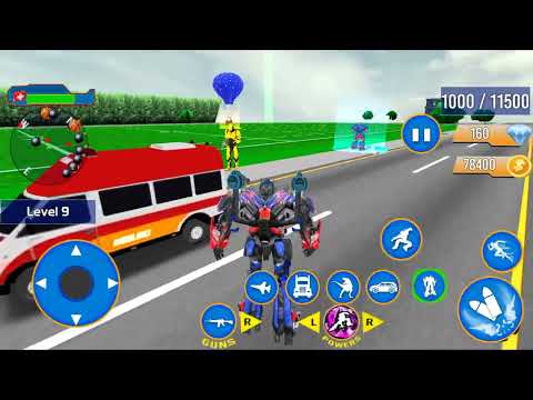 Police Truck Robot Game Dino - Android Gameplay #3