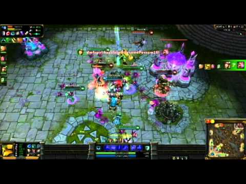 Blitzcrank / Caitlyn  Combo Game Ending Pentakill vs Shen Kassadin Allistar Vayne and Maokai