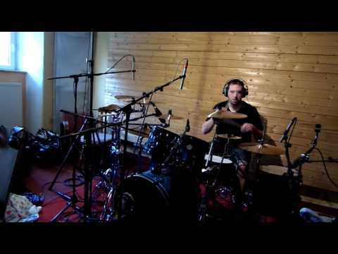 Recording drums for the new album Neurotic Machinery - 