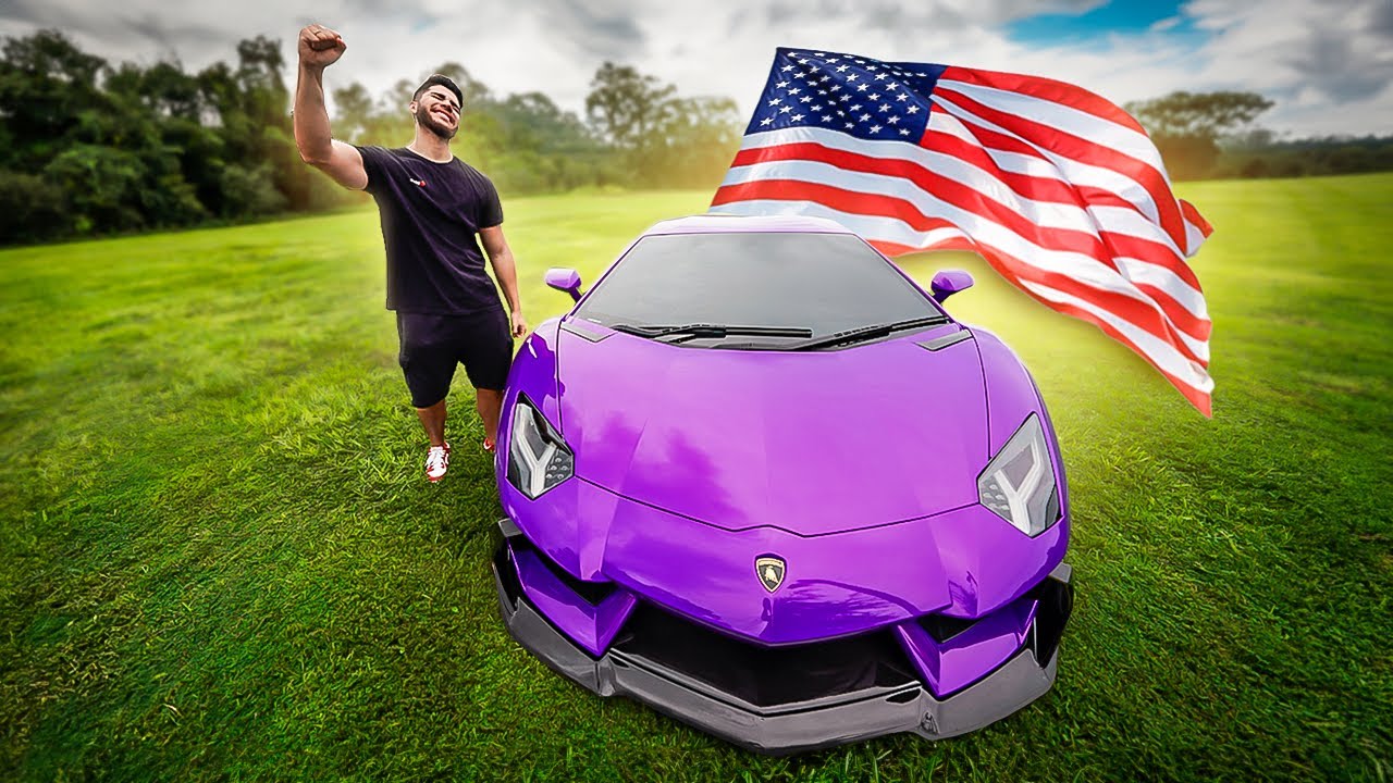 Minha Lamborghini veio do Brasil pra gringa 🙌🏻