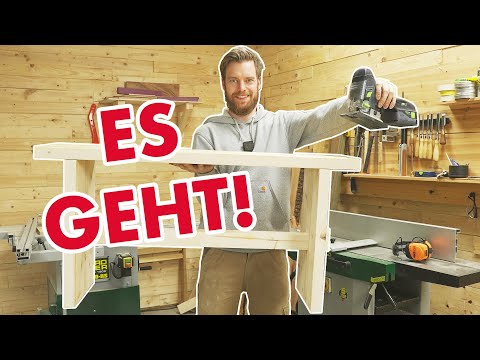 Traditionelle Holzverbindung nur mit Stichsäge!