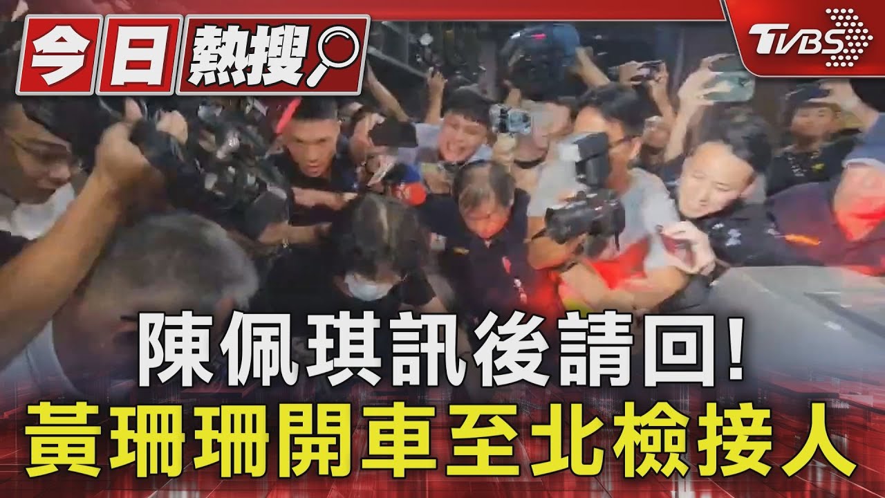 陳佩琪訊後請回！黃珊珊開車至北檢接人