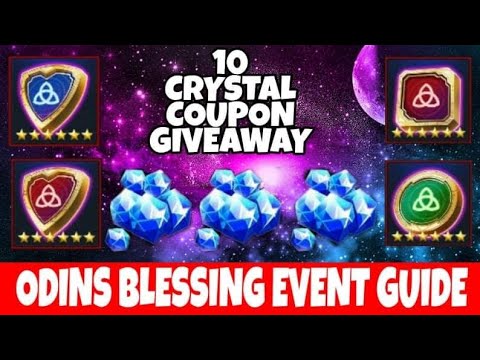 Crystal giveaway| Odin blessing event guide - marvel future fight