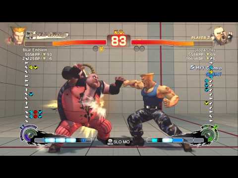 Blue Emblem (Guile) VS jepparufas (Rufus) Super Street Fighter IV Arcade Edition 2012 720p HD
