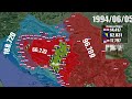 Yugoslav Wars Bosnia War 1992 1995 Every Day With Units Army Sizes