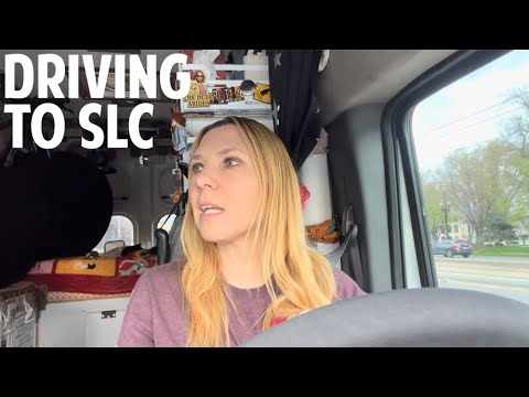 DRIVING TO SALT LAKE CITY | Showering at Planet Fitness | Sleeping at Cracker Barrel | Solo Vanlife
