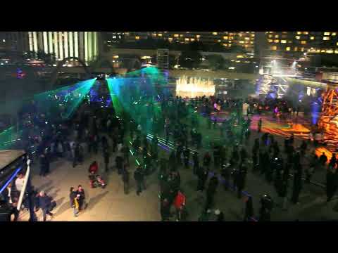Voice-activated lasers at the Flightpath Toronto Control Tower