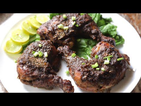 Jamaican jerk chicken recipe | how to make jerk chicken | jamaican grilled chicken recipe