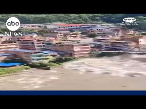 Hundreds dead and thousands missing in massive Nepal-Tibet flood