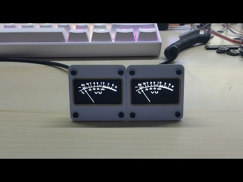 Stereo VU Meter, code by Greg Stievenart, edited by Emmanuel and me.