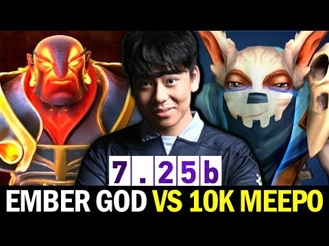 ANA Signature Ember Spirit vs 10K MMR Meepo — Amazing Comeback Dota 2