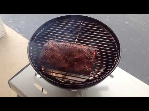 Baby Back Pork Ribs Indirect on the Weber 14" Modified Smokey Joe