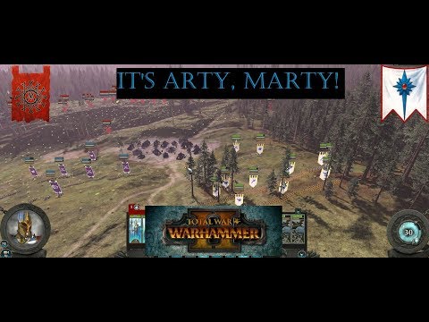 Total War Warhammer 2 | Multiplayer Battle #29| It's Arty, Marty!