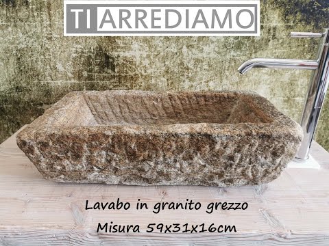 %lavabo da appoggio da bagno o cucina in marmo pietra o granito%