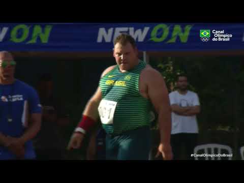 GP Brasil de Atletismo | Arremesso do peso masculino | Darlan Romani é campeão com 21,38m