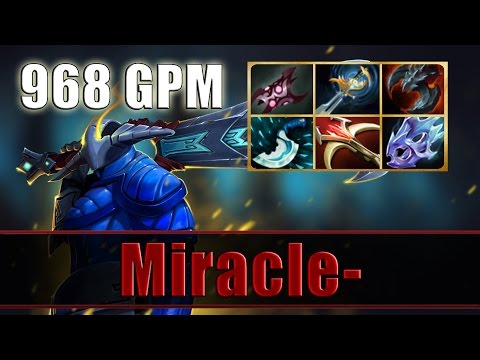 Miracle- plays Sven Carry with 968 GPM - Dota 2