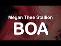 Megan Thee Stallion - BOA (Clean Lyrics)