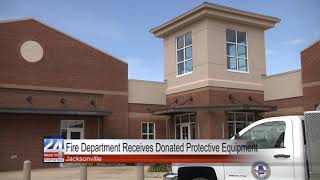 Jacksonville Fire Department Receives Donated Protective Equipment