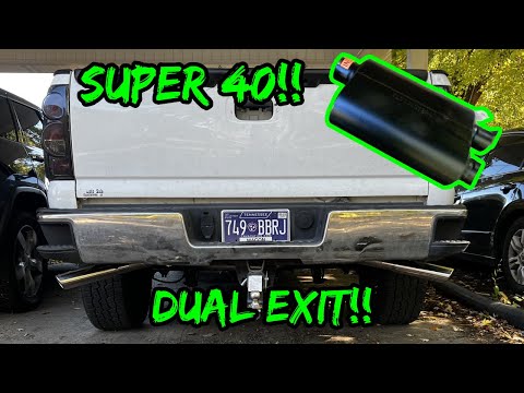 Installing a Flowmaster Super 40 Exhaust on My 03 Silverado!!!!