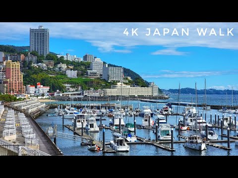 Early Morning Walk in Atami, Beautiful Seaside Resort Town 🌊 Japan 4K