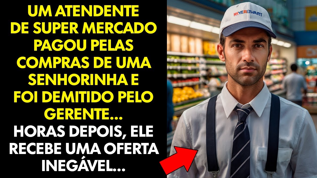 ATENDENTE É DEMITIDO APÓS PAGAR PELAS COMPRAS DA SENHORINHA... NO MESMO DIA RECEBE UMA LIGAÇÃO...