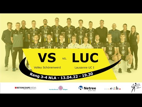 Volley Schönenwerd vs. Lausanne LUC I, Rang 3-4, 13.04.2022, 19.30 Uhr