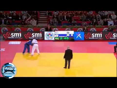 Judo Grand Slam Paris 2012 Semifinal -63kg WILLEBOORDSE (NED)-TANAKA Miki (JPN)