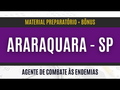 Apostila para Agente de Combate Às Endemias (Concurso Araraquara - SP 2024)