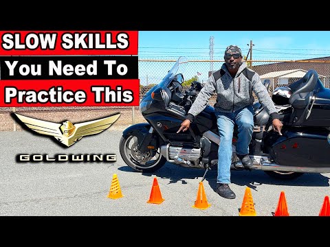 How To Ride The Slow Cone Weave | Slow Motorcycle Skills Practice