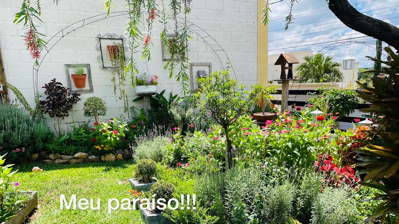 Meu jardim, está parecendo Contos de Fada!!