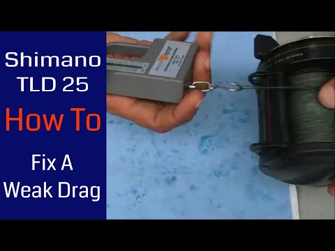 Shimano TLD 25 - How To Fix A Weak Drag: Fishing Reel Repair