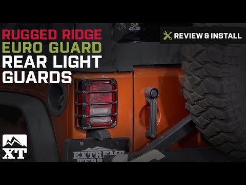 Jeep Wrangler Rugged Ridge Euro Guard Rear Light Guards - Black (2007-2017 JK) Review & Install