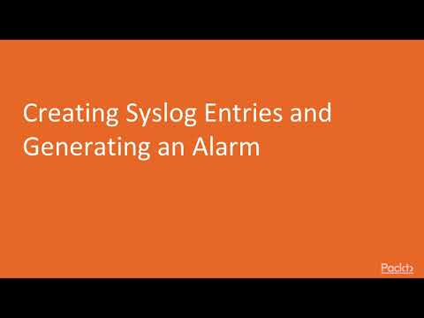 Bash Scripting Solutions Creating Syslog Entries and Generating an Alarm | packtpub com