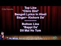 Chiro Dini Tumi | Karaoke with Bengali Lyrics in hindi + Dil Mai ho tum Hindi Lyrics By SRajKaraoke