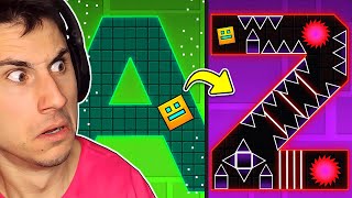 Each Letter Gets More IMPOSSIBLE! | Geometry Dash