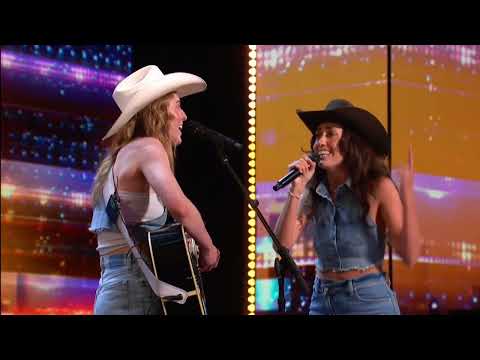 Simon Stops Country Duo Trailer Flowers' 1st Song: 'Daughter of A King' | Auditions | AGT 2023
